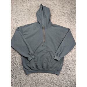 Mossy Oak Hoodie Men Large Blue Sweatshirt Camo Hunt Fishing Outdoor Pullover